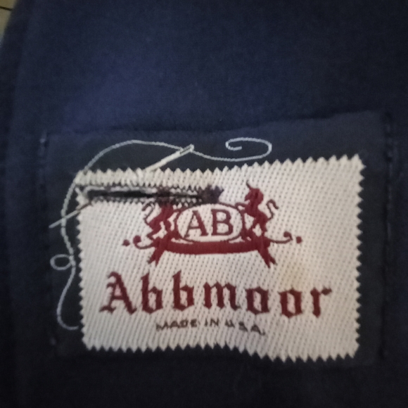 AB Abbmoore XL 16 Vintage Overcoat Jacket in Darkest Navy Blue - Picture 11 of 13